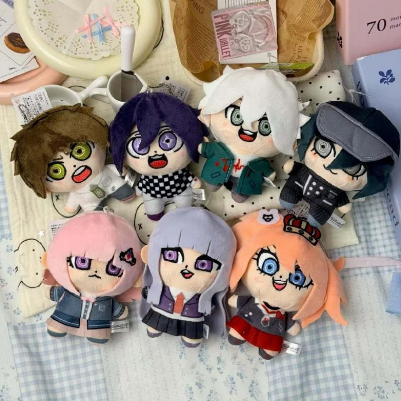 Anime NEW Danganronpa Plush Doll Naegi Makoto Saihara Shuichi Hinata Hajime Oma Kokichi 12cm Plushies toy Keychain Pendant gift