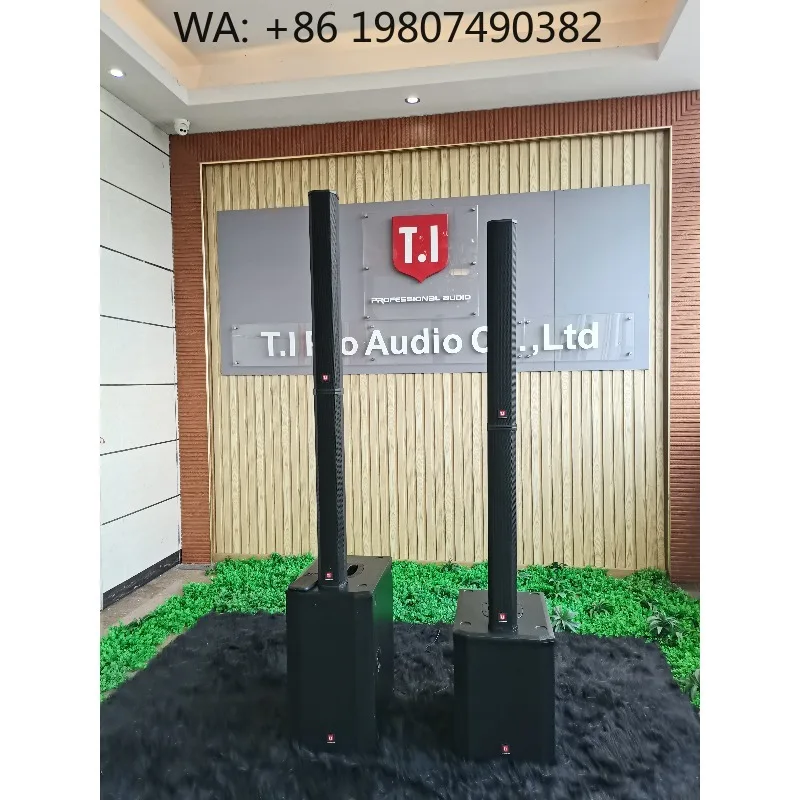 Dual 10 Inch Bass Column Speaker, Fashion Design Sound Device for Indoor and Outdoor Stage Use