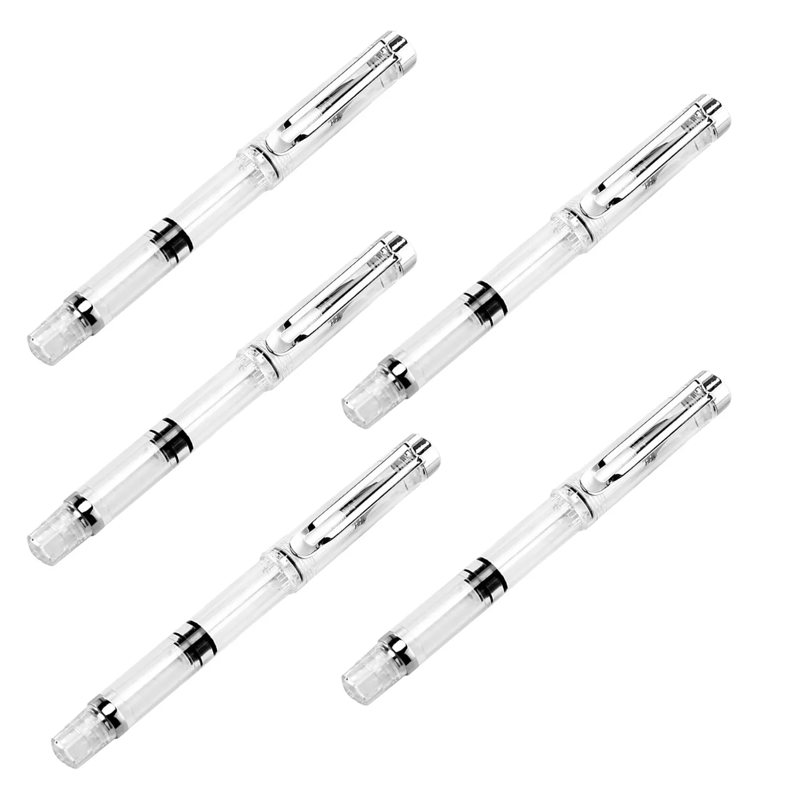 

Набор из 5 многоразовых ручек-кистей для каллиграфии и акварели, высококачественные, с прозрачным резервуаром для чернил