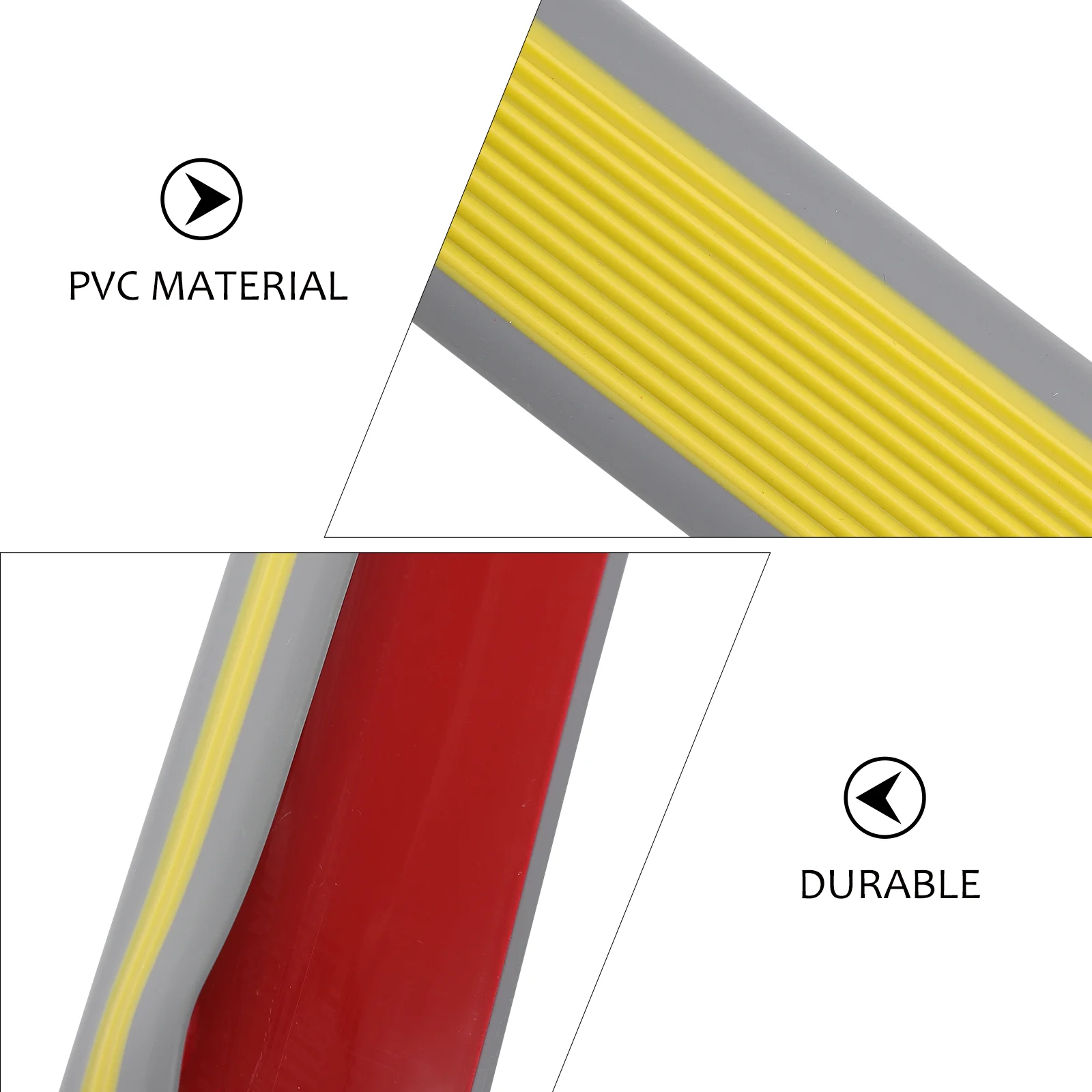 Anti-skid Strip for Stairs Tread Protectors Vinyl Treads Nosing Edges Trim Pvc Rubber Molding