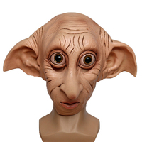 Dobby Mask Novelty Little Elf Latex Mask Halloween Party Cosplay Funny Elf Full Head Mask Dobby Costume Accessory Props