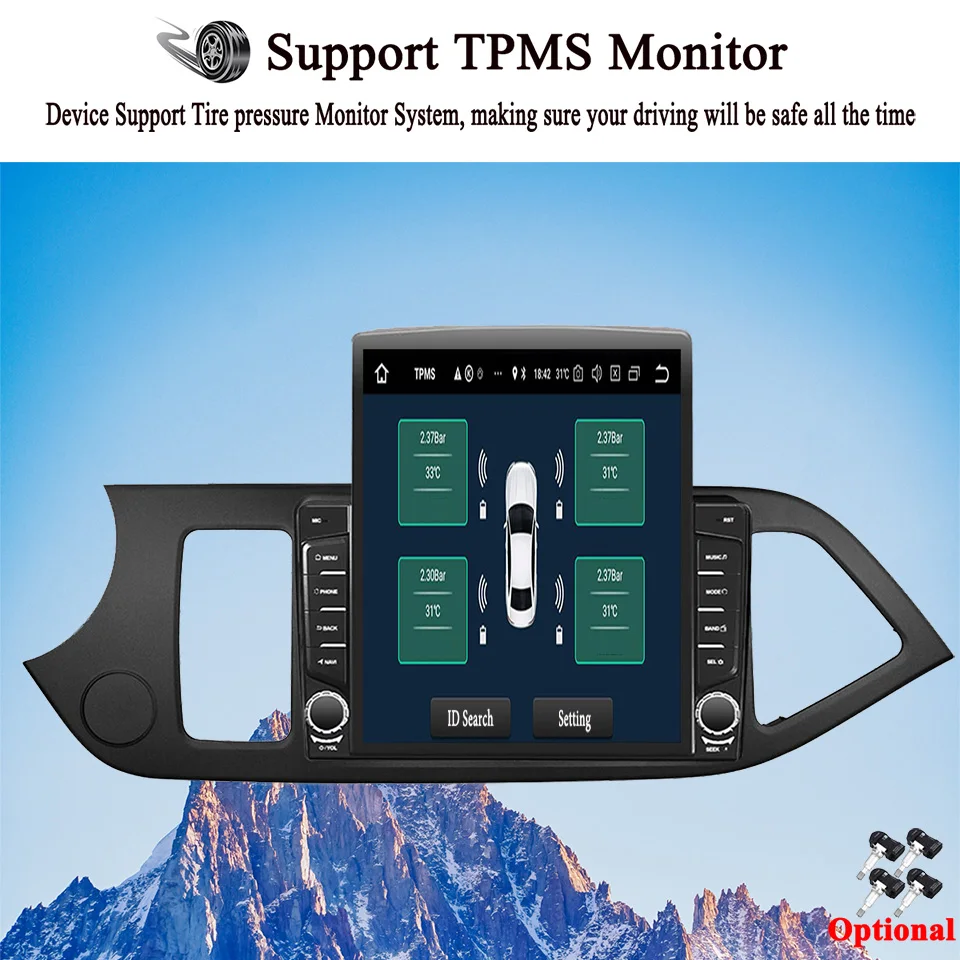 Android 14 8G Ram Autoradio For Kia Picanto Morning 2011 2012 2014 2016 2017 Auto Music Video DVD Multimedia Player Carplay Auto