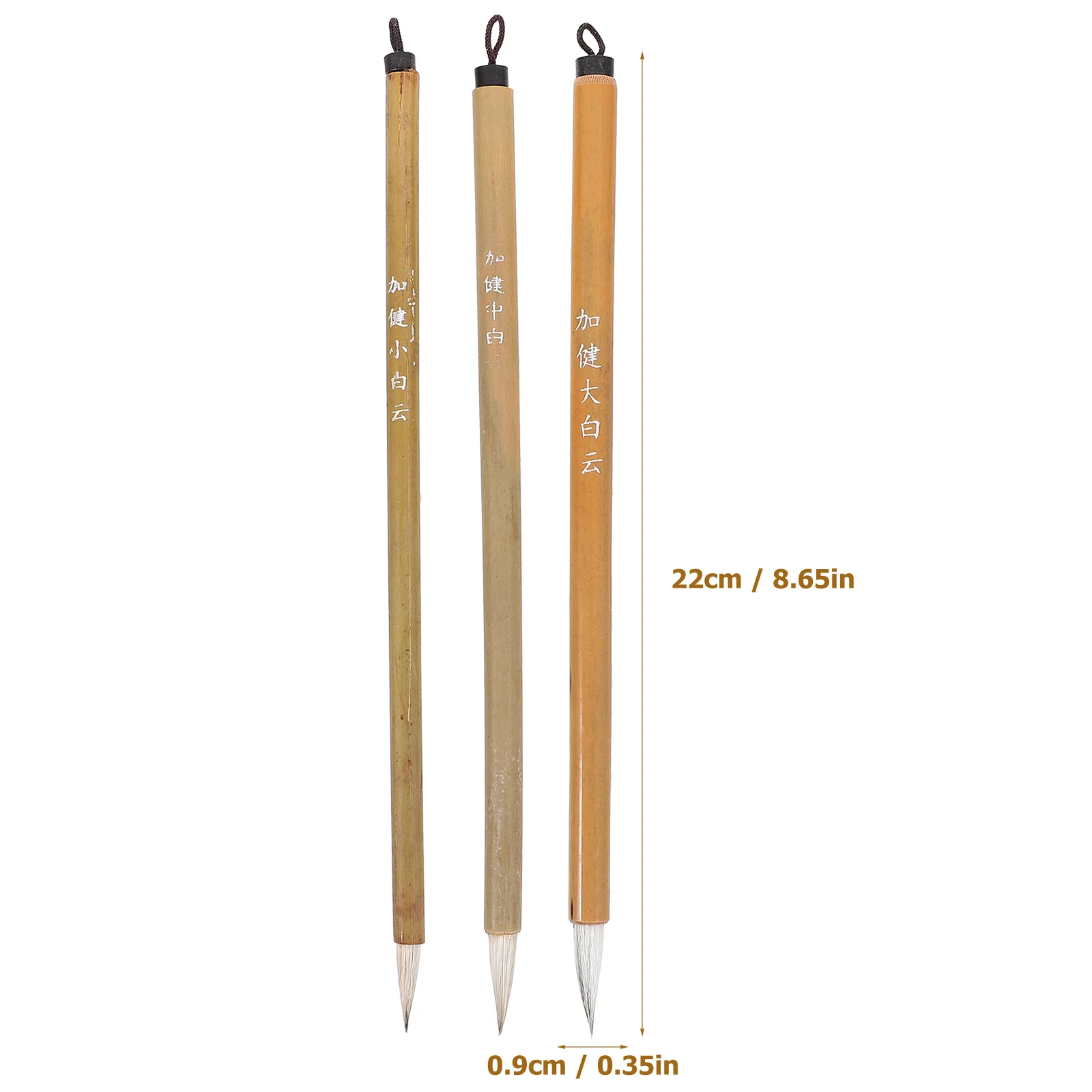 6개입 전통 중국 서예 붓 세트 초보자 학생용 서예 붓 쓰기 및 그림 예술 도구 키트