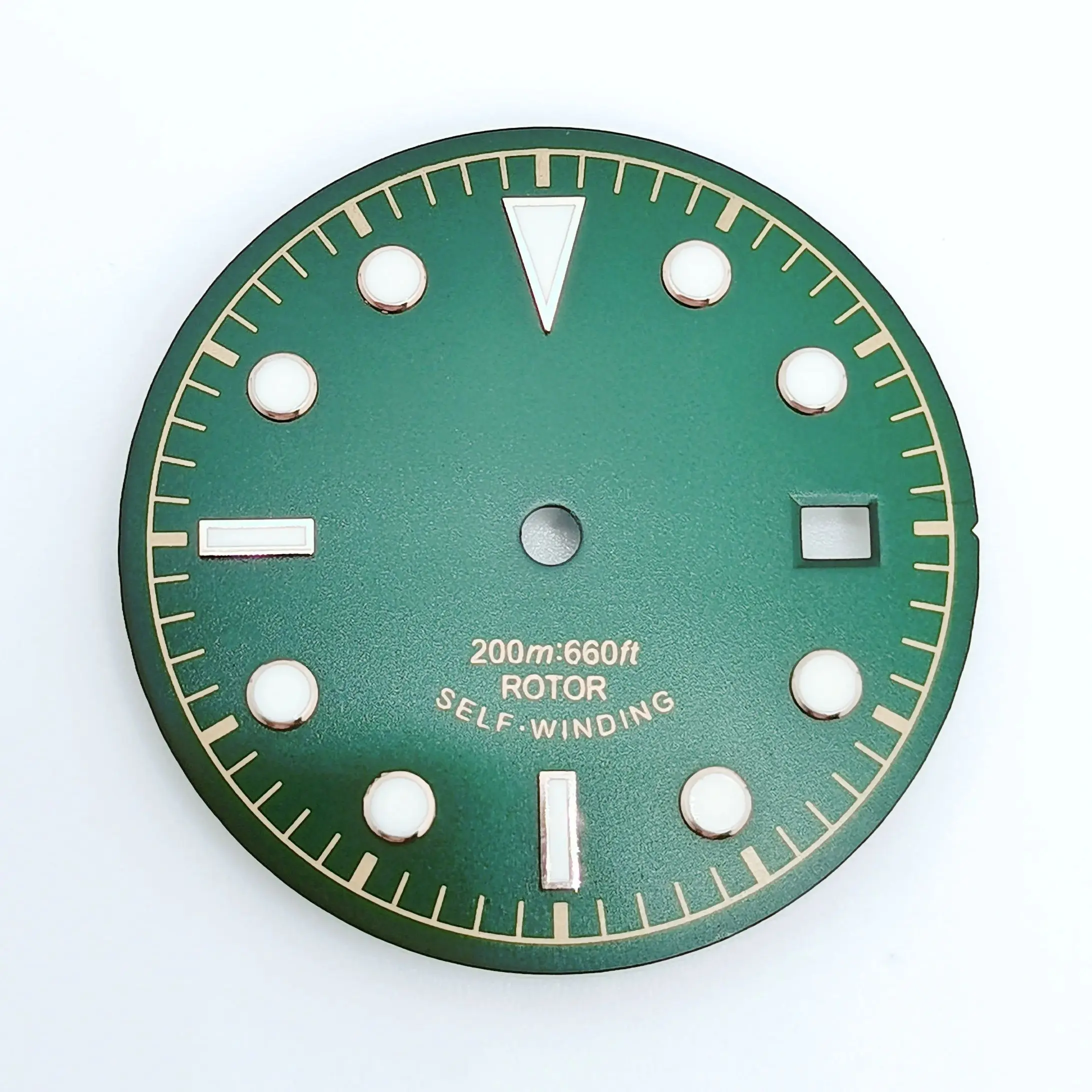 30.5MM Dial Green Luminous Fit NH35 NH34 Automatic Movement