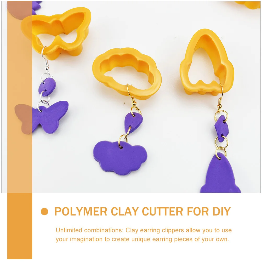 

25Pcs Polymer Clay Cutters Set Classic Shapes for DIY Earring Mold Design Creative Polymer Clay Accessories Earring Molds