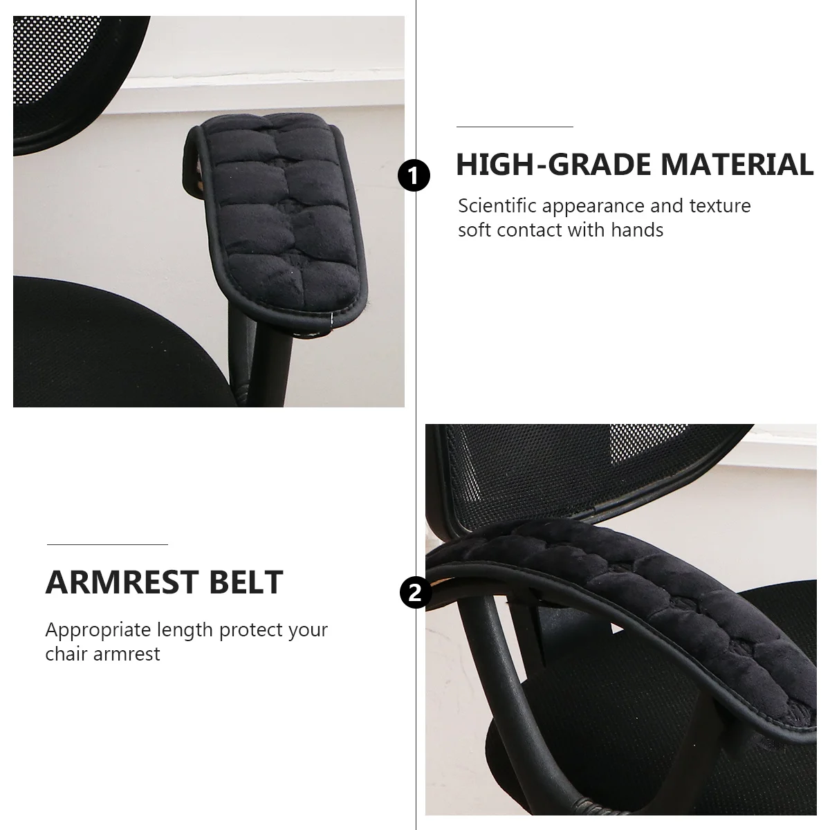 

1Pair Armrest Pads Chair Covers Elastic Office Home Chair Armrest Protect Cushion Elbow Support Comfortable Arm Rest Sleeves
