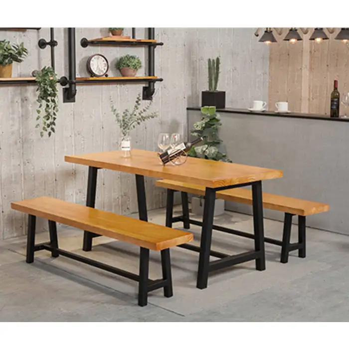 # Modern Style Tables Chairs High Quality Outdoor Patio Restaurant Furniture Wood Picnic Dining Table