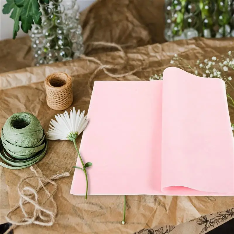 50 Sheets Tissue Paper Sheets Gift Paper Flower Colored Tissue Paper Presents Packaging Liner Paper DIY Handmade Gift Packaging