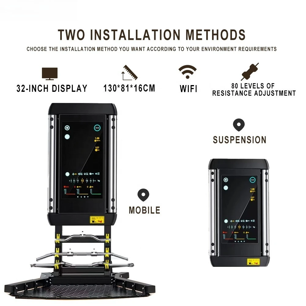 Best Virtual Workout Screen Fitness Studio Mirror Smart Gym Mirror Price Personal Trainer  Interactive Home Gym  for Sale
