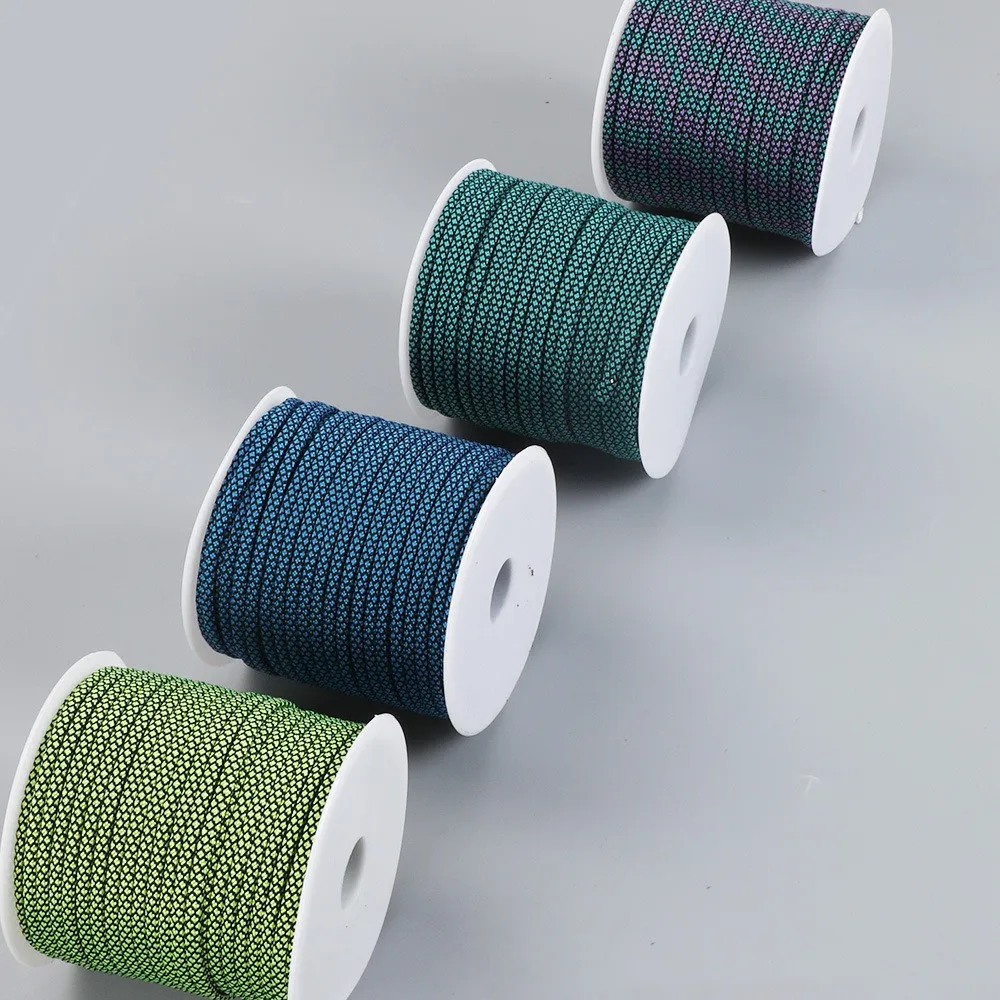 

50m 4mm 7 core parachute rope outdoor camping tent wind rope pull rope clothesline DIY jewelry bracelet bracelet bracelet