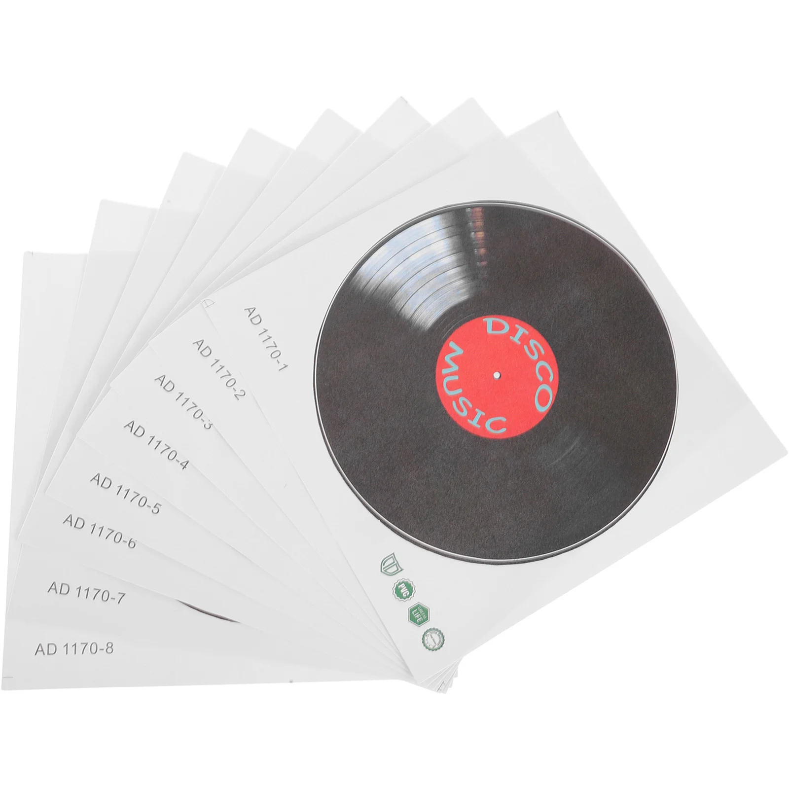 

Indoor Personalized Vinyl Record Stickers Music Bar Bedroom Living Home Wall Decoration (245*245cm*8) For Pvc Coffee Decals