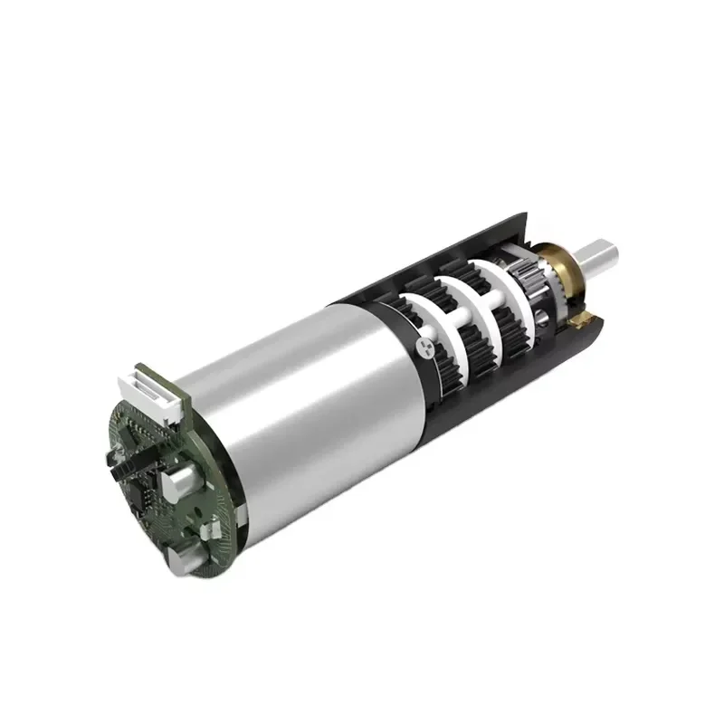28mm Planetary Gearbox Brushless DC Motor With Encoder 12‑24V 50W 15kg‑cm 30RPM For Treadmill Equipment