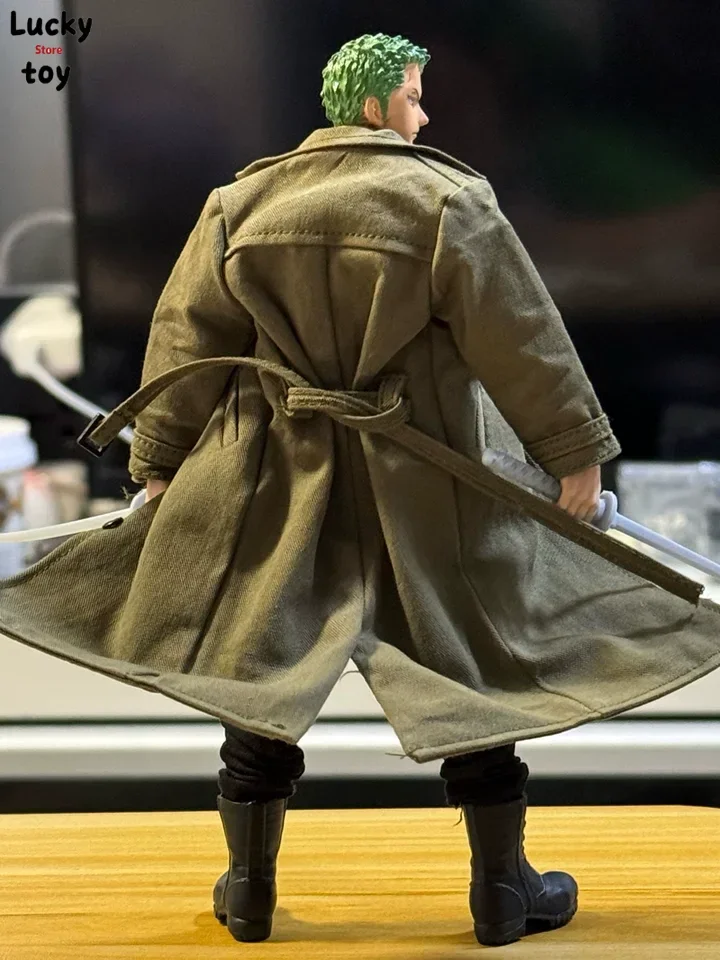 06FS035 1/12 Skala Mężczyzna Żołnierz Mundur Wojskowy Brytyjski Modny Długi Płaszcz Ubrania Model Pasuje 6'' Action Toys Figurka Ciało Prezenty