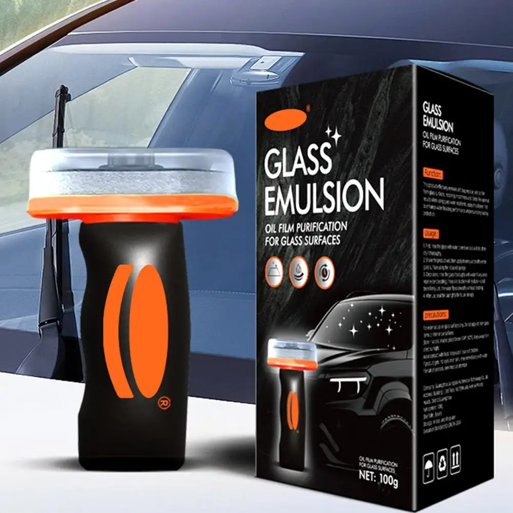 100g Car Glass Oil Film Remover Paste Auto Windshield Water Spot Stain Removal Window Polish Cleaner Waterproof Car Clean Paste