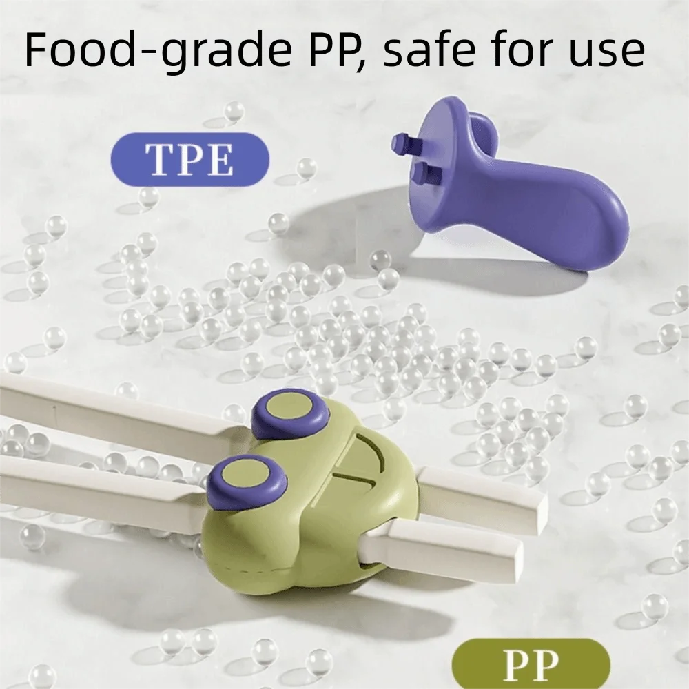 Non-Slip Grip Learning Practice Chopsticks Automatic Rebound Ergonomic Kid Chopsticks Step-by-step Cute Practice Chopsticks