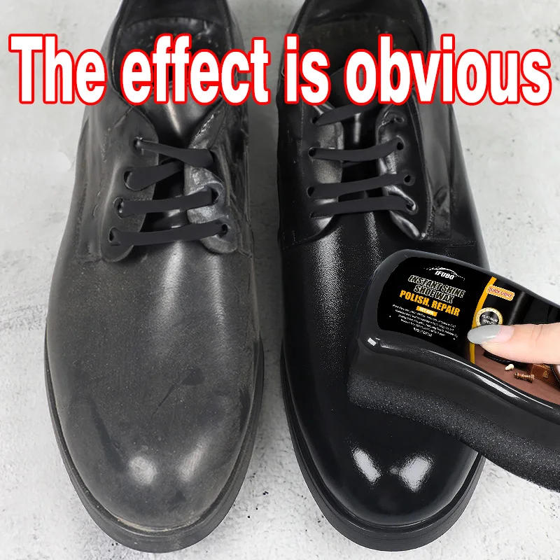 Ifubo Instant Shine Shoe Wax Sponge, Colorless Universal Leather Polish, Repair & Care For All Colors Leather Shoes, Bags & Furn view 5