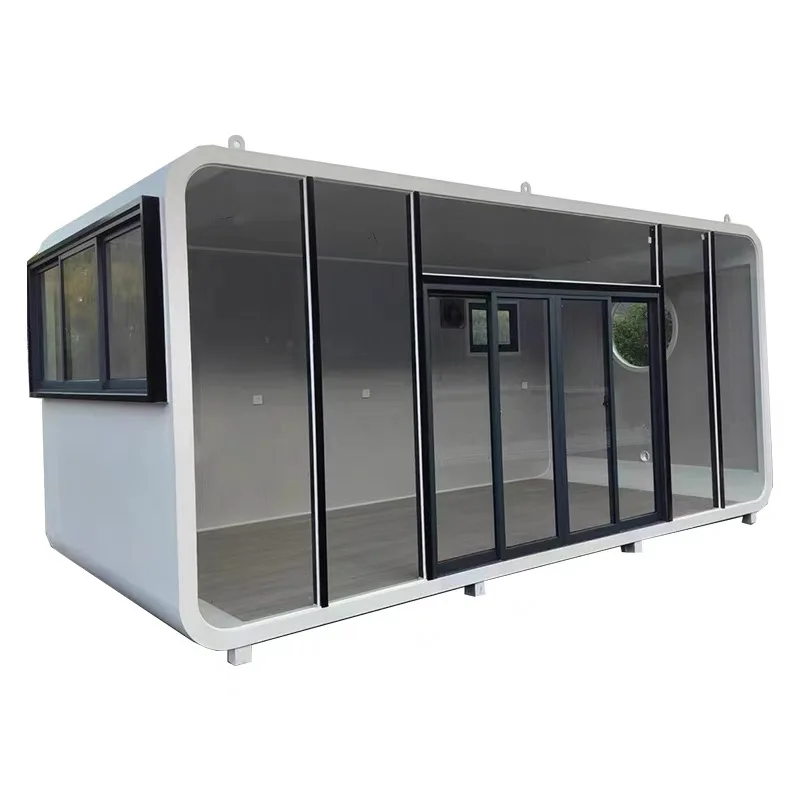 Custom space capsule, boarding, activity room, container kiosk, catering, Apple warehouse, office, store