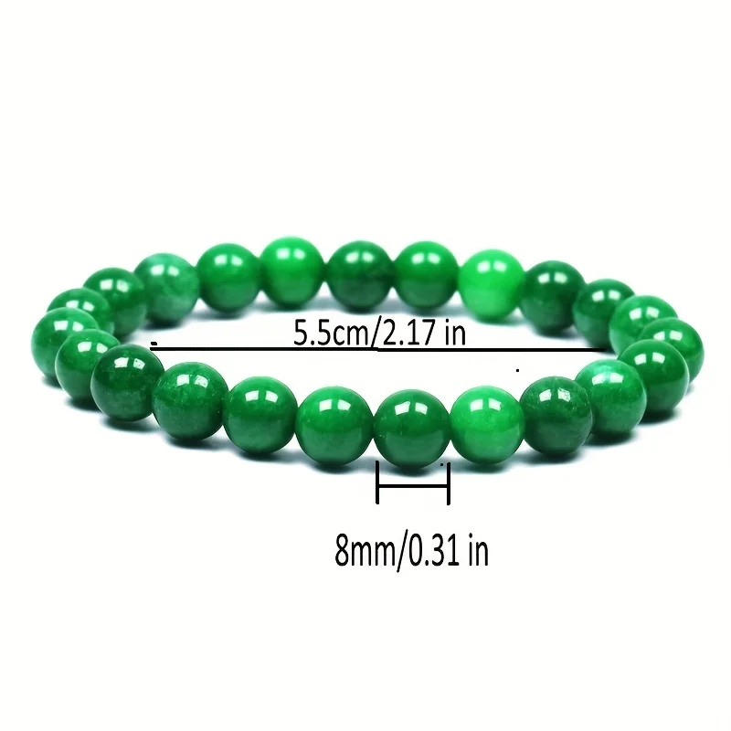mm Healing Stone Beaded Bracelets for Women Men Semi-Precious Gemstones Elastic Rope Bracelets Crystal Beaded Bracelet Unisex