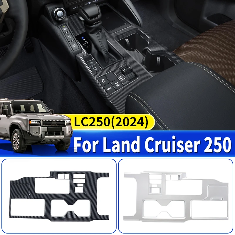 

For 2024 Toyota Land Cruiser 250 1958 Prado Lc250 J250 Central Control Panel Gear Decoration Cover Internal Upgraded Accessories