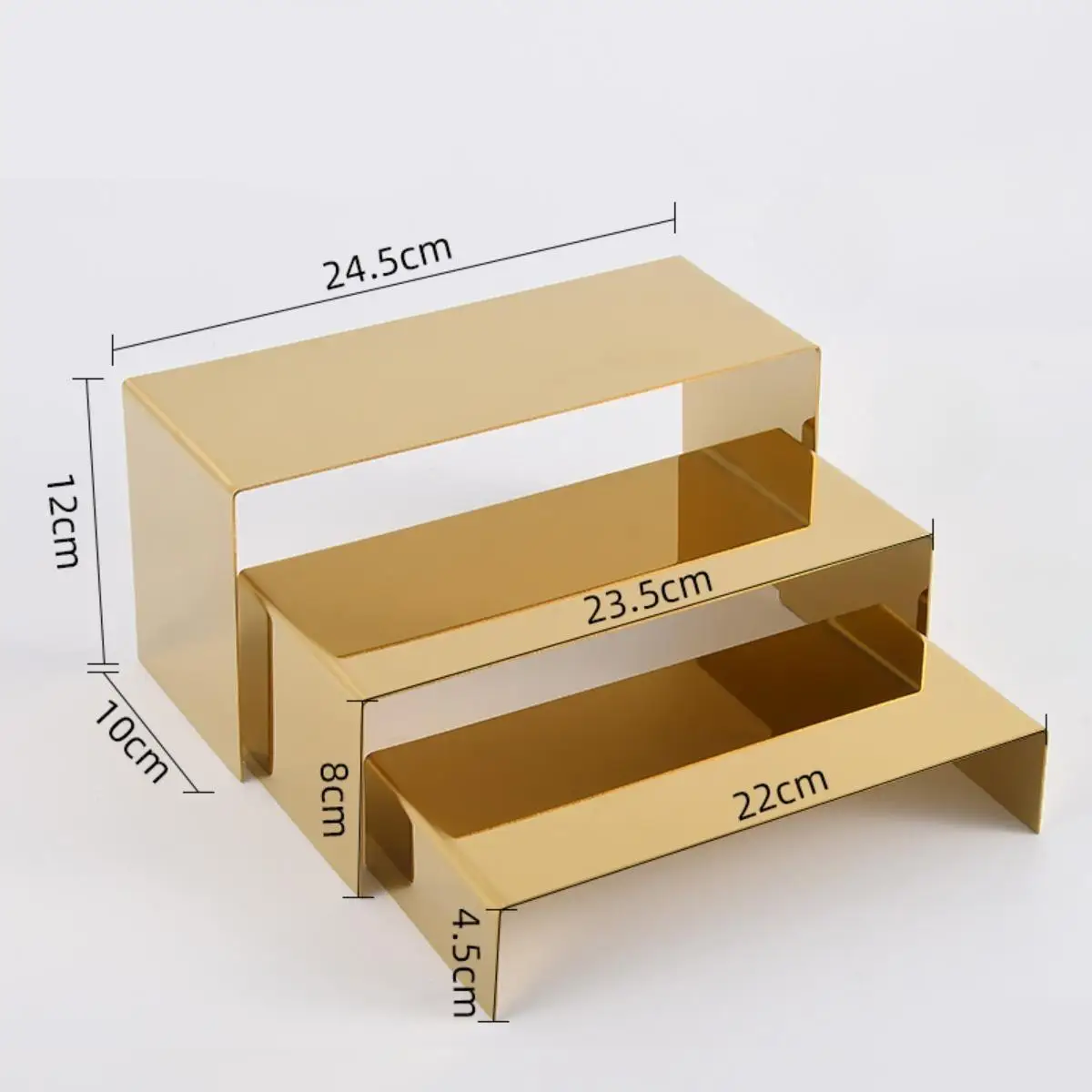 3Pcs Riser Display Stands Jewelry Display Risers Perfume Stand Organizer Cupcake Stands for Collectibles Cupcake Shoe Counter