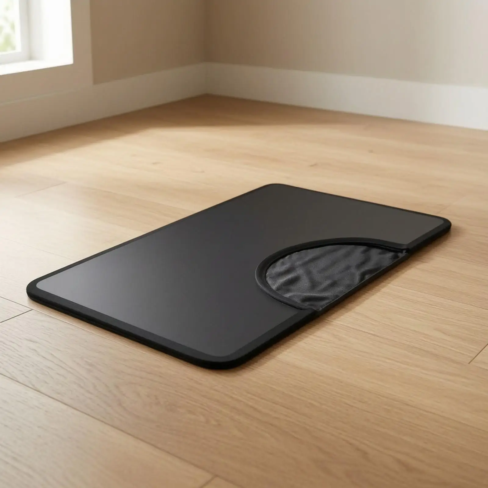 Anti Fatigue Mat for Salon Stylist Station Floor Cushion Ergonomic Silicone Pad Compatible with Barber Chair Base