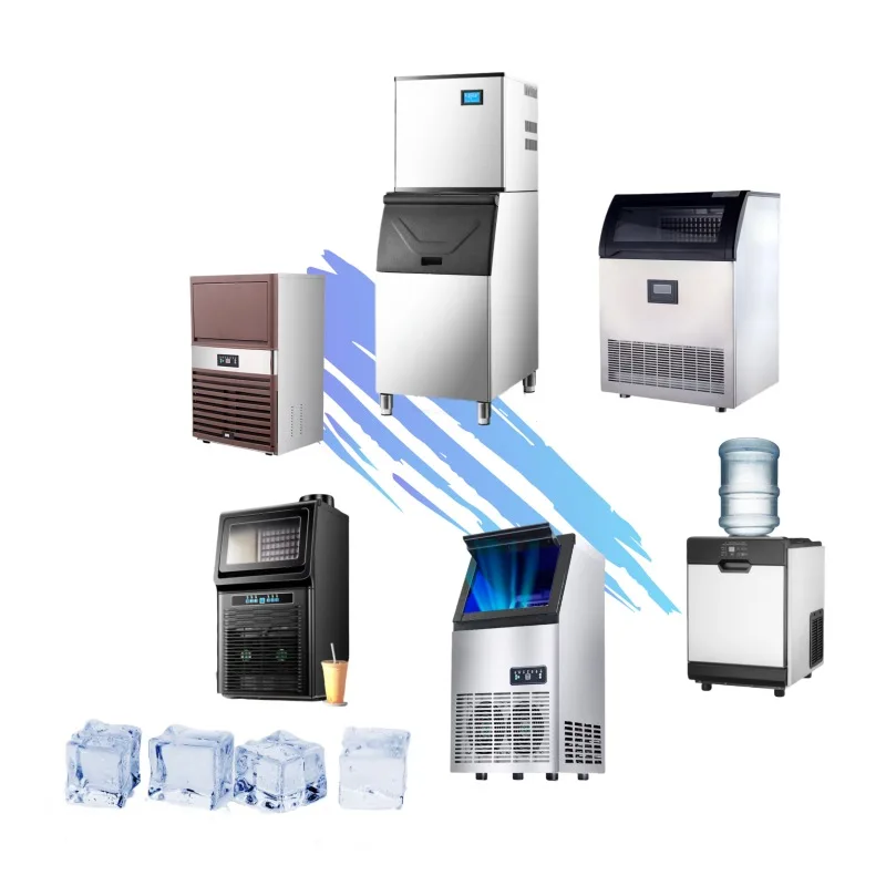 9- Commercial Stainless Steel Ice Maker with air Cooling, Fully Automated for Round-the-clock Production of Cube Ice