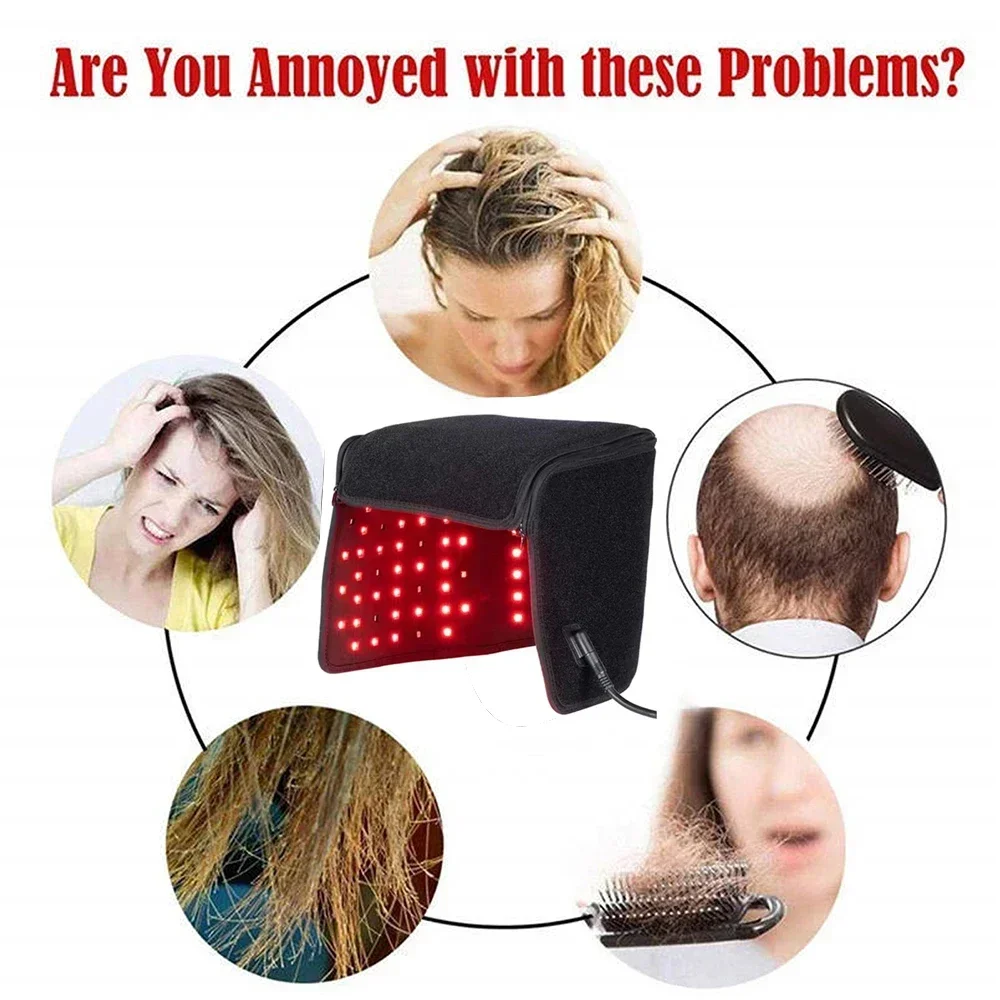 Infrared Light Cap 215 Beads Red Light Hats for Hair Regrowth Treatment for Thinning Hair ,Migraine Relief Cap Anti Hair Loss