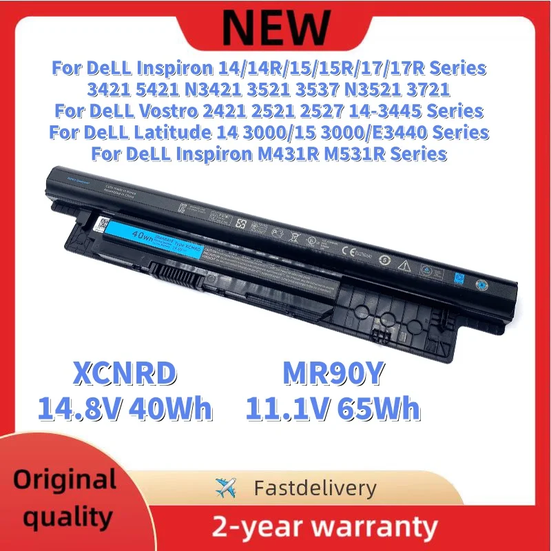 

XCMRD MR90Y Laptop Battery For DELL Inspiron 15 3000 3421 3542 3543 3721 5421 5521 17R 3521 3437 3537 5437 5537 3737 5737 5721