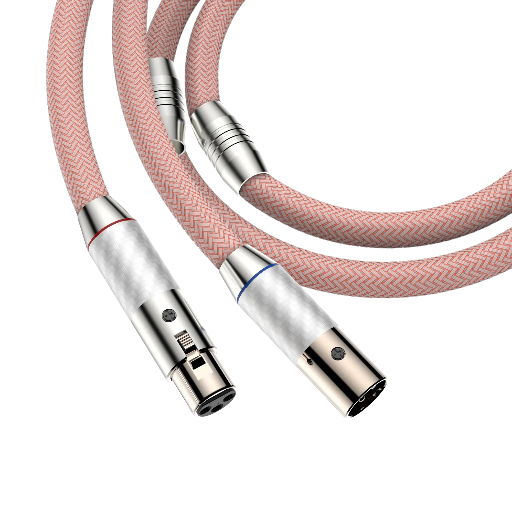 New HIFI A88 Pure Silver Audio Cable 3 Pin XLR Balanced Interconnect Cable 2XLR Male to Female Cable for DAC DVD CD Amplifier