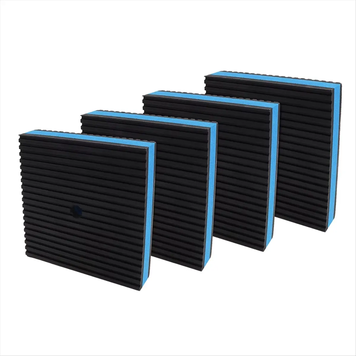 DT695 TO 4pcs Anti- Heavy Duty Ribbed Rubber Pads for HVAC / Air Compressor / Washer and Dryer / Air Conditioner
