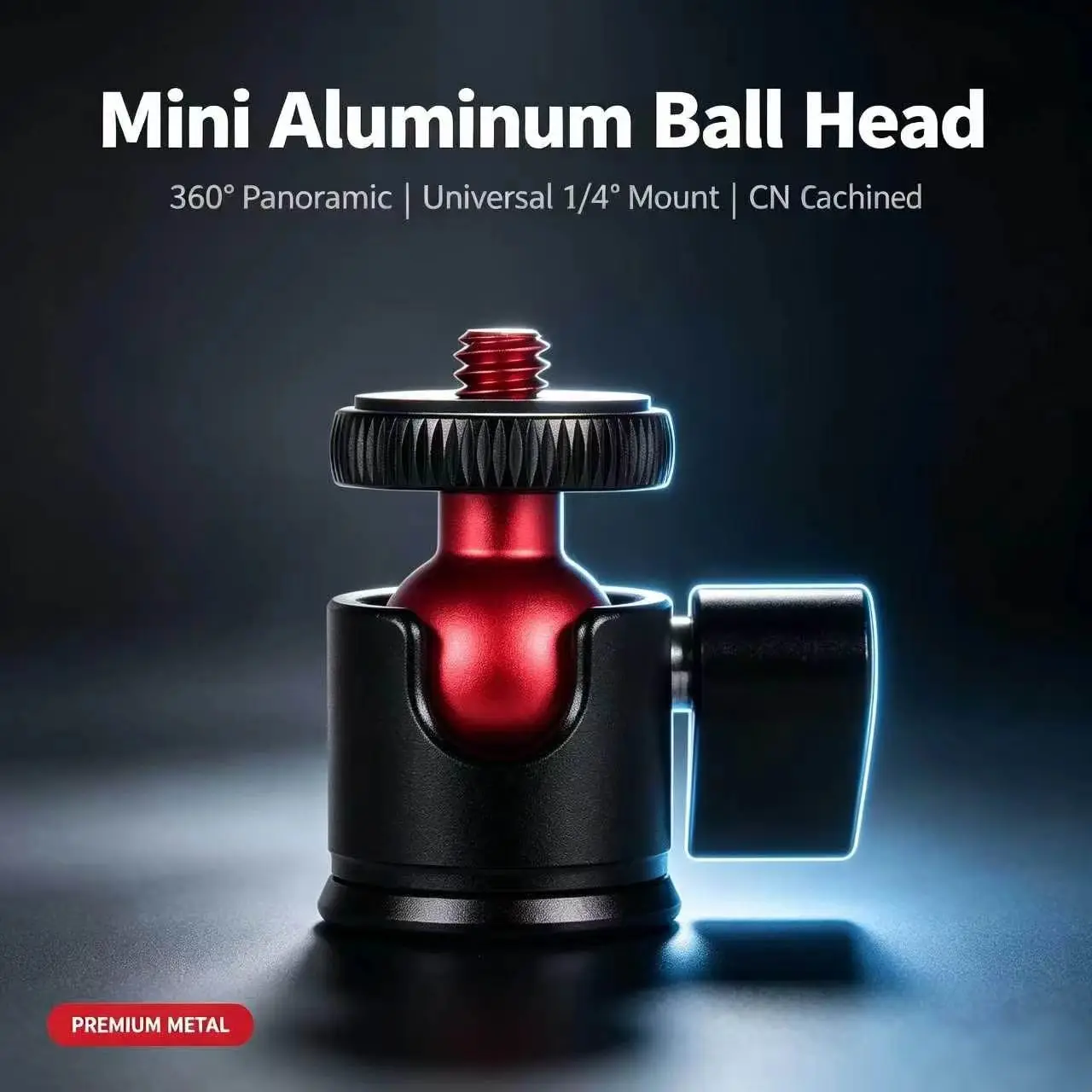 Mini Gimbal Esférico com Rotação de 360 Graus para Câmera Digital SLR, Pequeno Tripé Qimbal para Transmissão ao Vivo e Celular