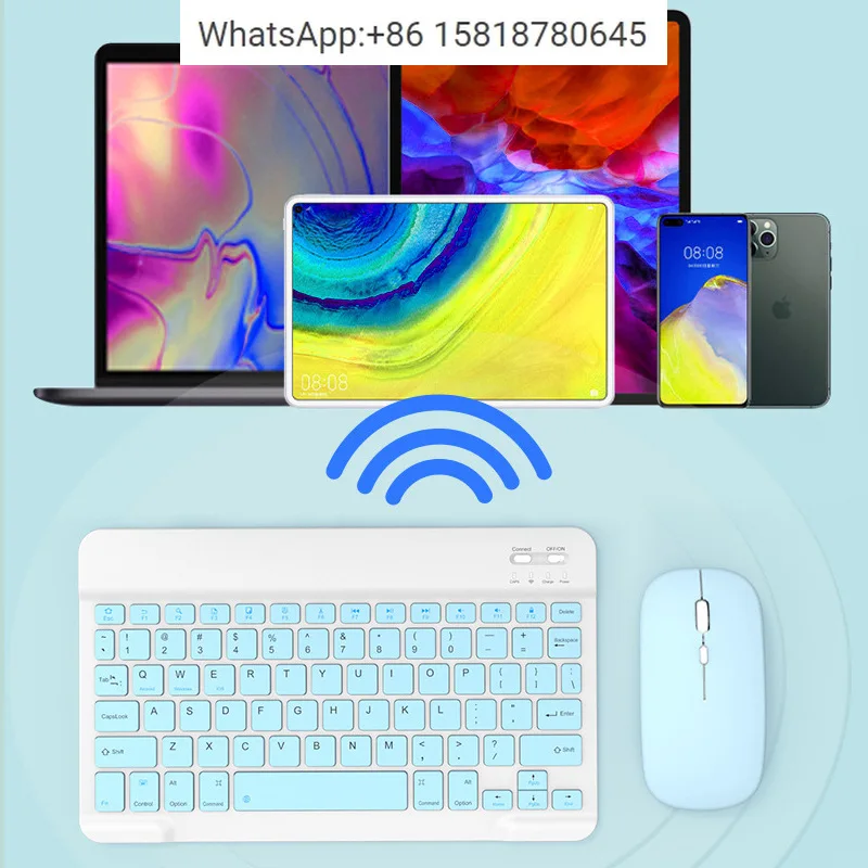 10-inch tablet Bluetooth mouse and keyboard set portable ultra-thin iPa d mobile phone keyboard wireless charging 3systems