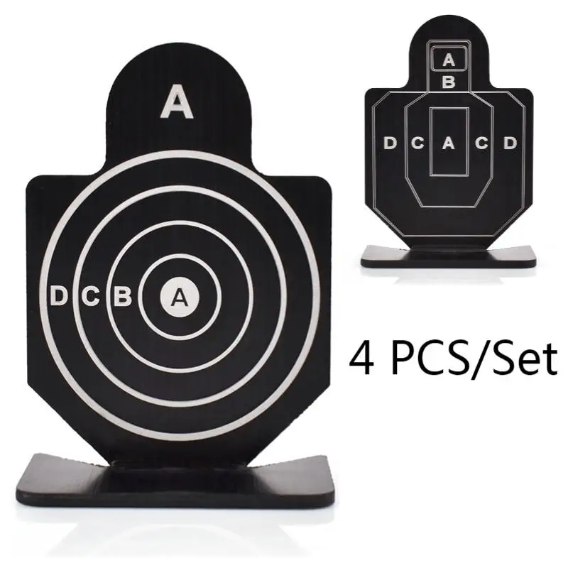 

zlangsports Humanoid Soft Bullet Gun Metal Target Aluminum Alloy Training Shooting Targets Hunting Accessories