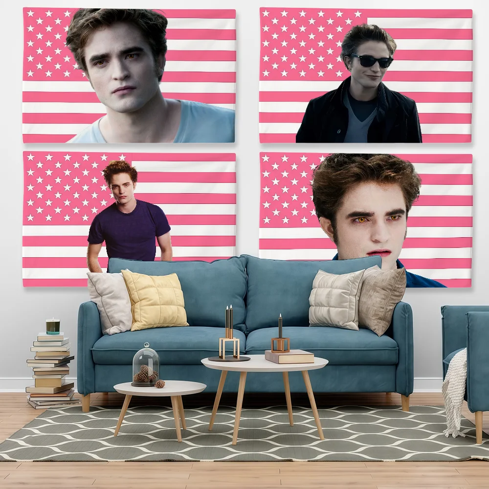T-TwilightS Edward Cullen Flag Tapestry Outdoor Party Bedroom Living Room Dormitory Decorative Themed Wall Hanging Banner Gift