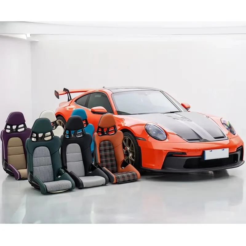 Car Modification New Carbon Fiber Bucket Chair Front Seat Kit 992 GT3 RS Front Seat Car Upgrade for Panamera 718 911 997