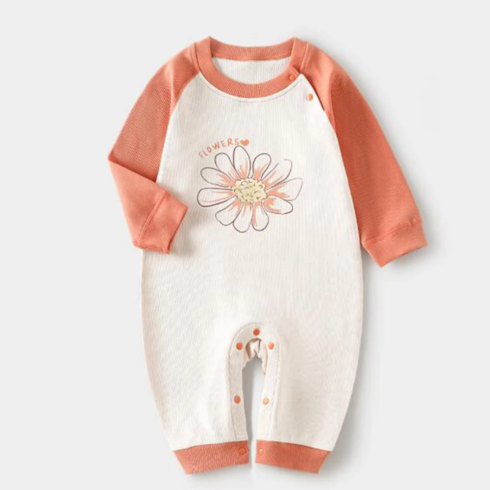 

Baby Rompes Girl Long Sleeve Floral Patchwork Spring Autumn Newborn Onesies Ist Birthday Infant Clothing Baby Girl Jumpsuits
