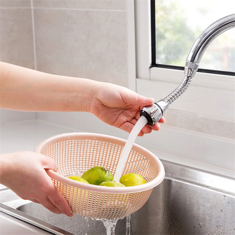 ABS Faucet Extender Kitchen Sprayers Bathroom Shower Head Extension Filter Faucet Spout Splash Guard Water Saver
