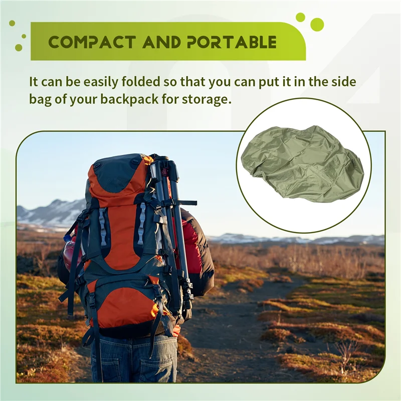 

Рюкзак 100л, дождевик, водонепроницаемая сумка для пыли, пешего туризма, путешествий, кемпинга, портативные сумки Large-B60B