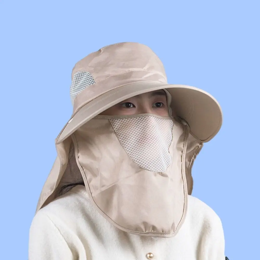 Rosto e pescoço protegem o chapéu solar, Proteção UV ao ar livre do laço, Chapéu de proteção UV, Tampão protetor solar de aba larga para caminhadas e caminhadas