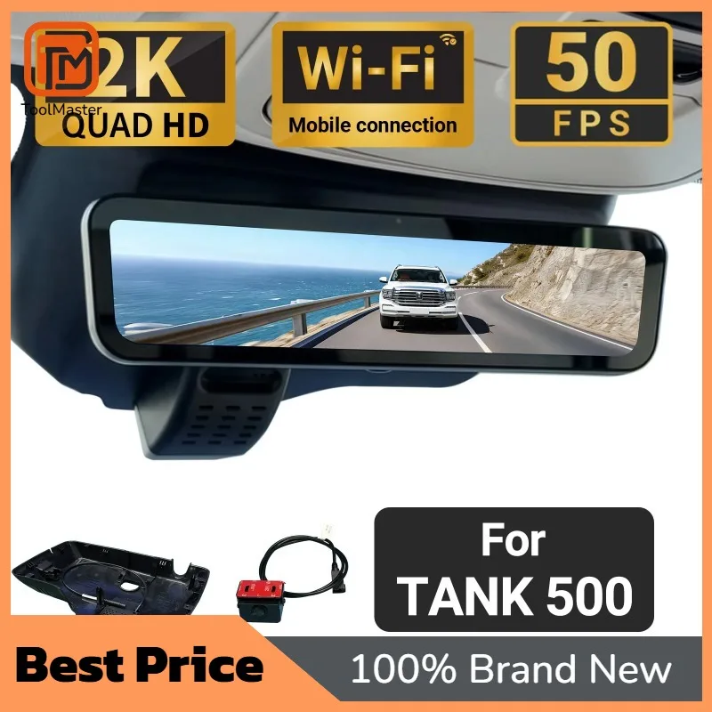 [Best Selling]Sinjet For TANK 500 Wifi Separated-type Rearview Digital Streaming 2K Car Camera 9.2 Inch Full Screen H10 Pro Mirr