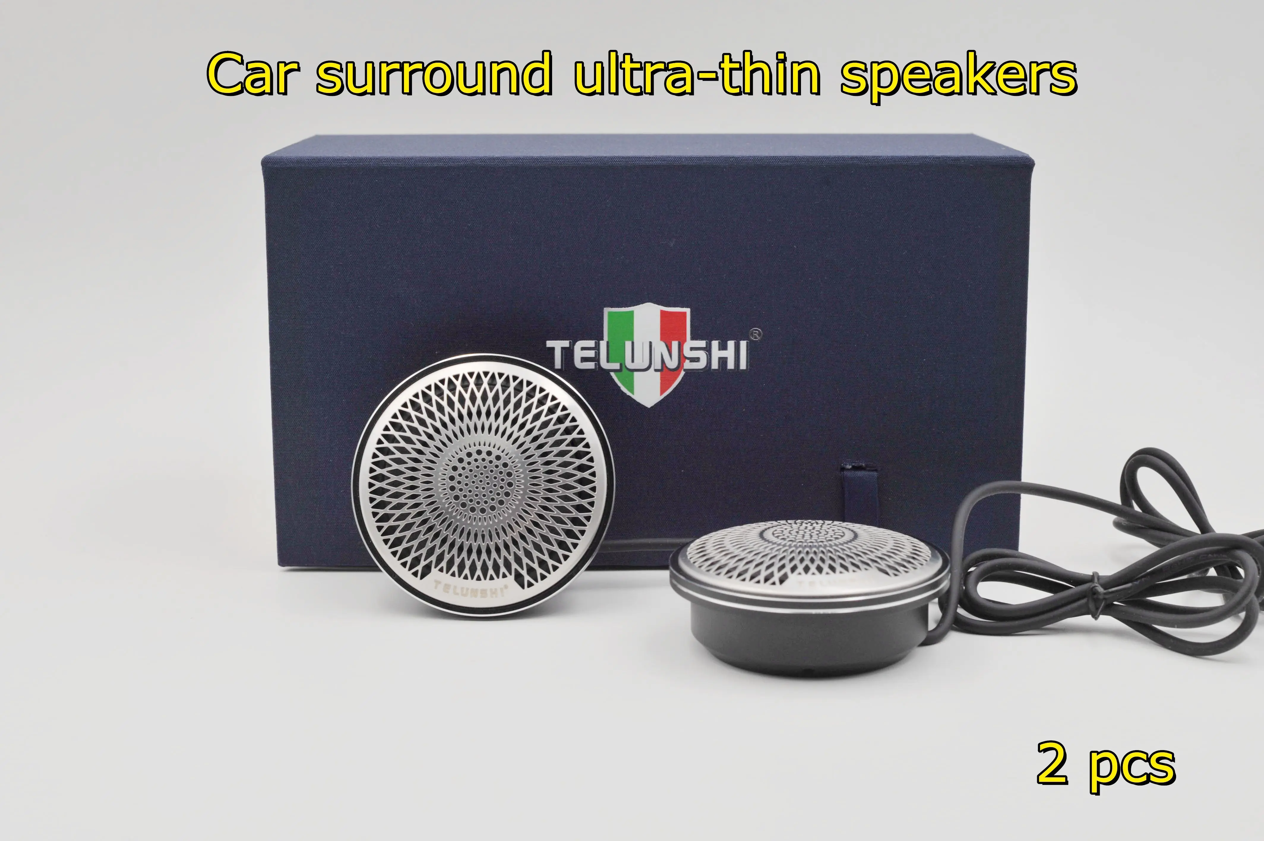 Car surround ceiling speaker 2.5 inch full frequency ultra-thin aluminum alloy speaker power small host direct push installation