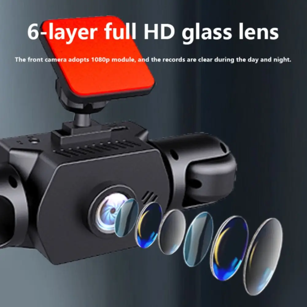 1080p Recording Car Dash Camera Full HD Recording Parking Monitor Dash Camera System 32GB Card Included Night Vision