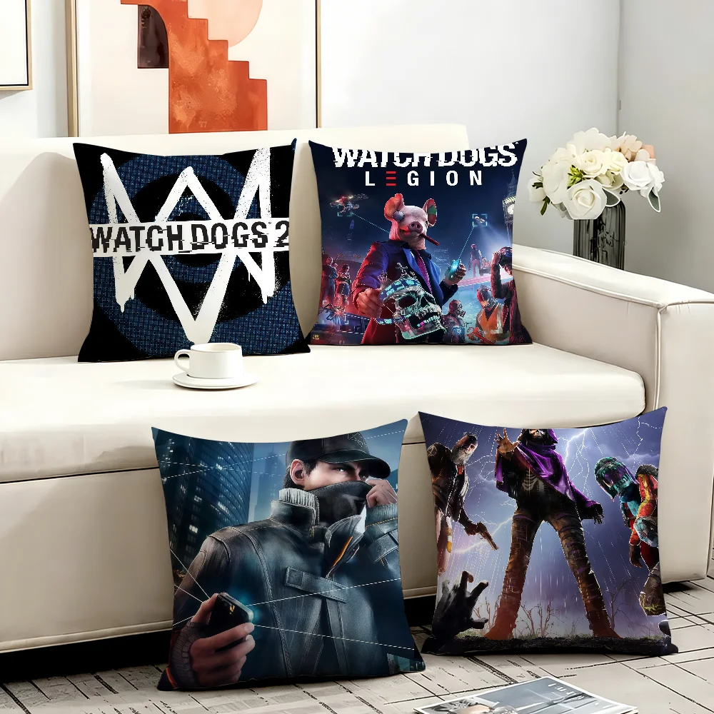 Game Watch Dogs cushion cover Anti-dustmite Sofa Cushion Decorative Office Cover Lounge Area Indoor & Outdoor Use