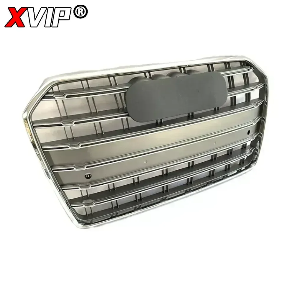XVIP كروم S6 نمط شبكات السباق الأمامية لامعة سوداء العسل RS6 نمط الوفير مصبغة شواء لأودي A6 S6 C7 16-18 تجميل