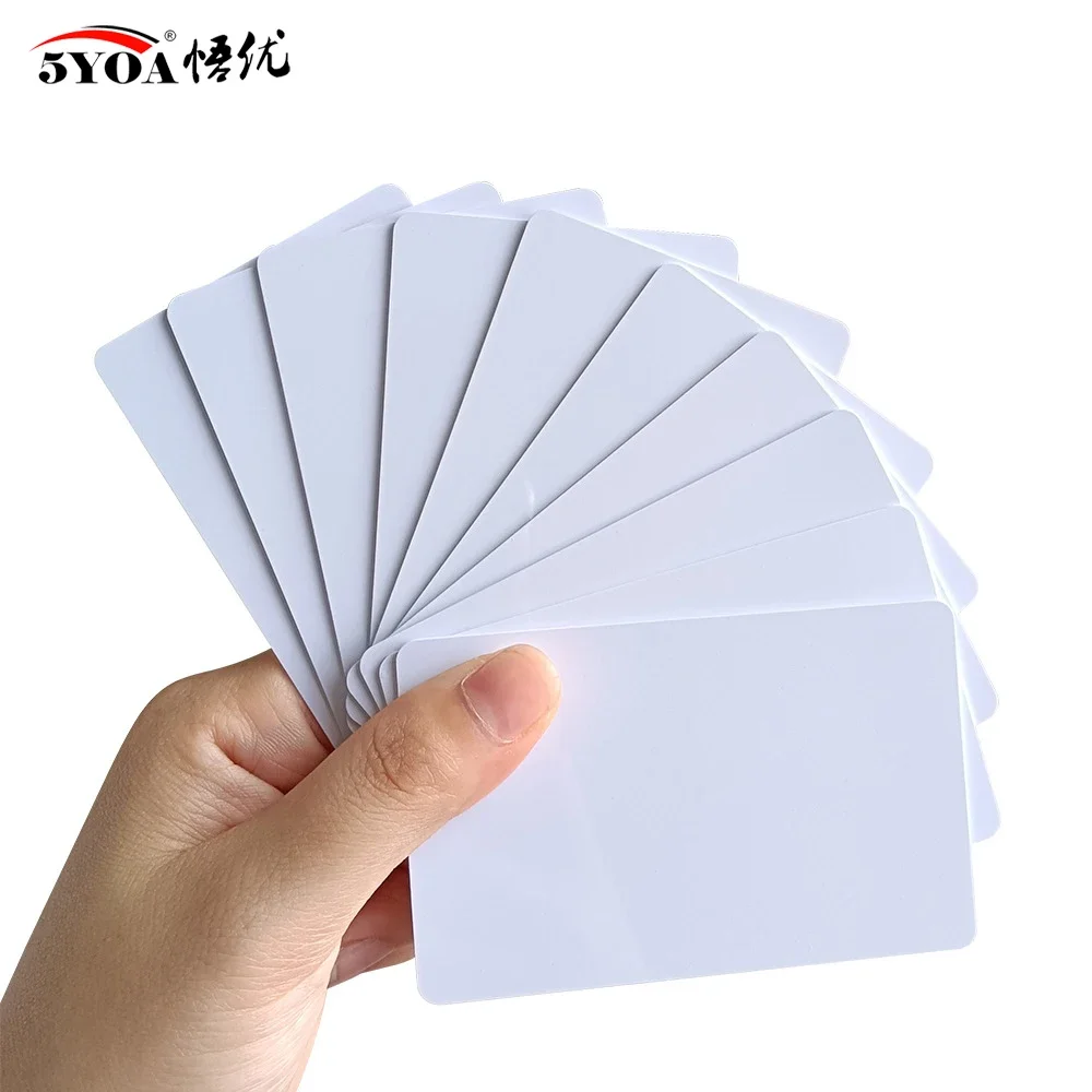 5YOA 10PCS Rewritable RFID 13.56MHz CUID UID Blank Card Clone Card Copyable Changeable Smart IC S50 Card Duplicator White Cards
