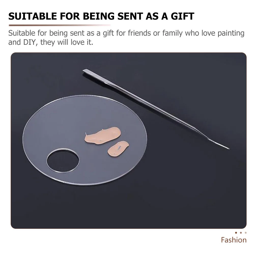 

2Sets Color Palettes Transparent Acrylic Mixing Palettes for Painting Nail Polish Nail Art Tools Color Mixer Painting Accessory