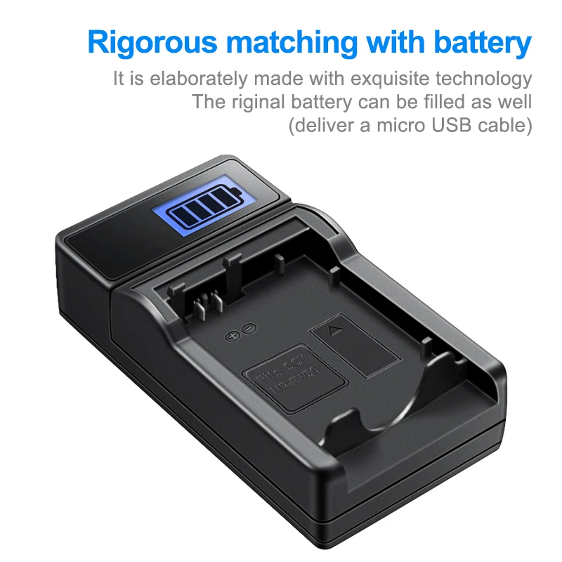 HQIX for Sony A6500 A6300 A6100 A5100 A6000 A6400 NEX-C3 5N 3N 5T 7 6 5R 5C F3 ILCE-QX1 ZV-E10 Camera NP-FW50 Battery Charger