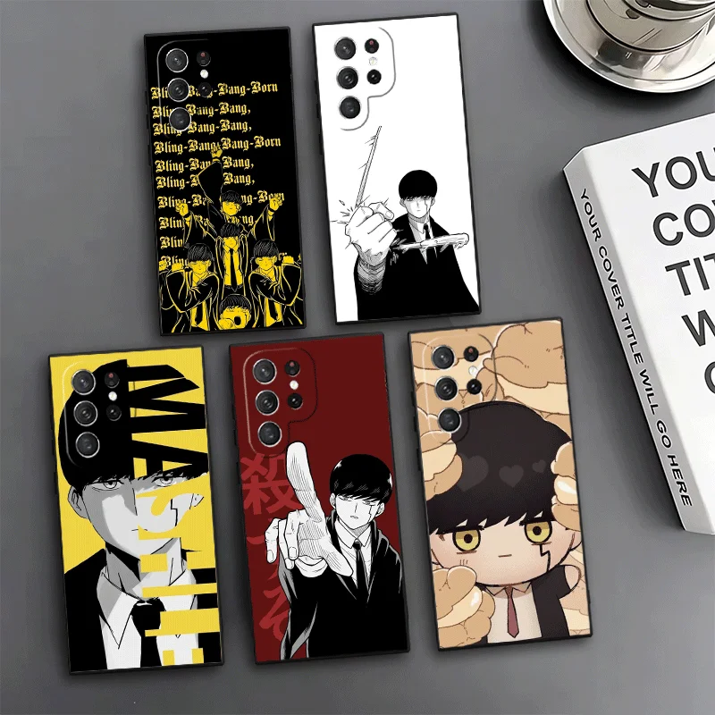 Mashle Magic And Muscles Anime Phone Case For Samsung Galaxy S24 S25 S26 Ultra S23 Plus S22 S21 FE S20 + Edge Pattern Customized