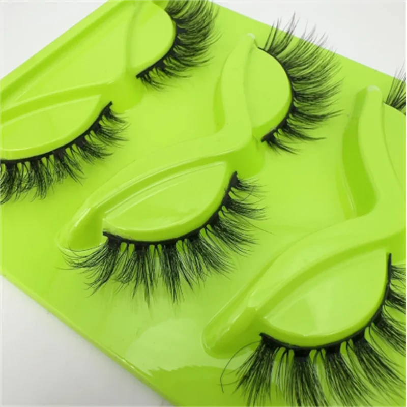 مقاومة للزيت رقيقة الفرقة ذاتية اللصق ملحقات الاصطناعي الثعلب العين كفاف كامل قطاع الرموش لتعزيز ماكياج العين #4