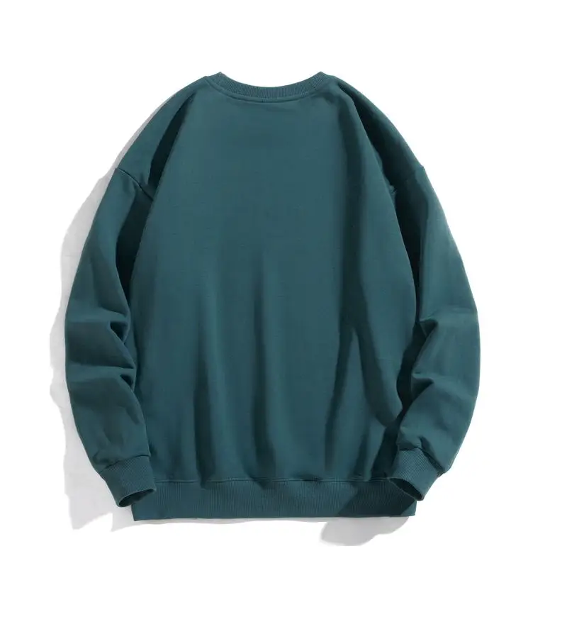 Unisex Solid Color Sweatshirt Men O-Neck Casual Simple Hoodies Women Custom Logo Long Sleeve Autumn Pullover Streetwear Clothing